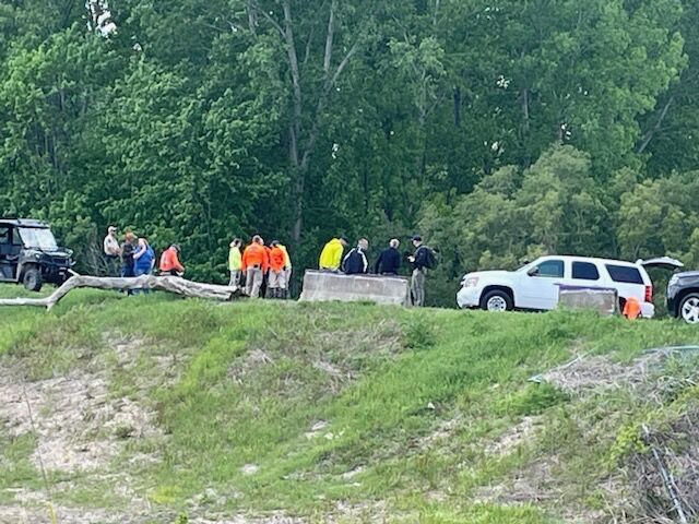 Large police presence